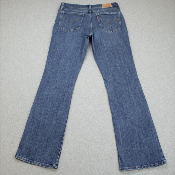Levis Jeans Womens 8M (29 x 32) Blue Cotton Blend Stretch Classic Bootcut - Picture 2 of 8